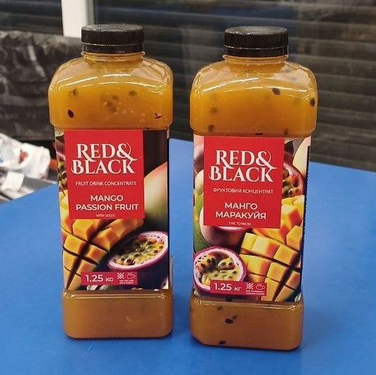 Фруктовий концентрат манго-маракуйя ТМ "Red & Black" (0000) 1250 г