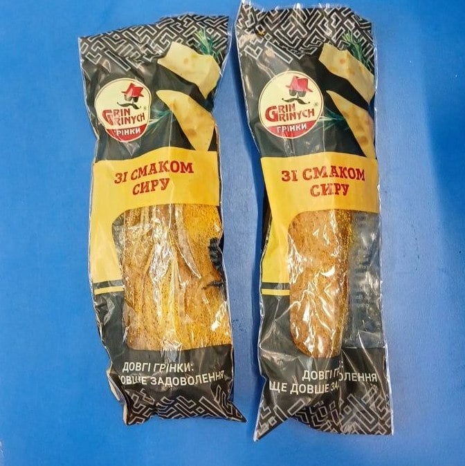 Grin Grinych Грінки зі смоком сиру (асорті) (Лакомка) 90г