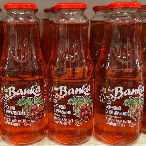 Сік березовий з журавлиною (The Banka), 1л