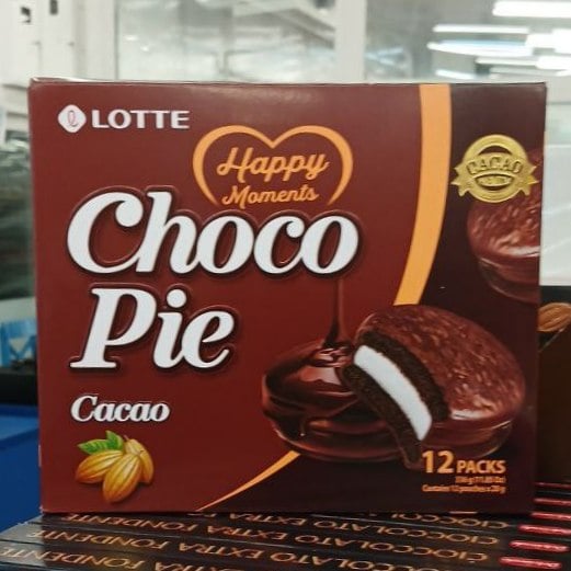LOTTE, Печиво шоколадне CHOCO PIE з какао бобами (Павловський, Павліш), 336г