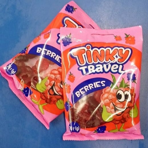 Tinky Travel Цукерки желейні Berries (Маньков) 70г