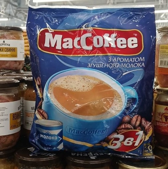 Мак Кофе 3 в 1 з ароматом згущене молоко 18г*20 (Комо. Kracks) 360г