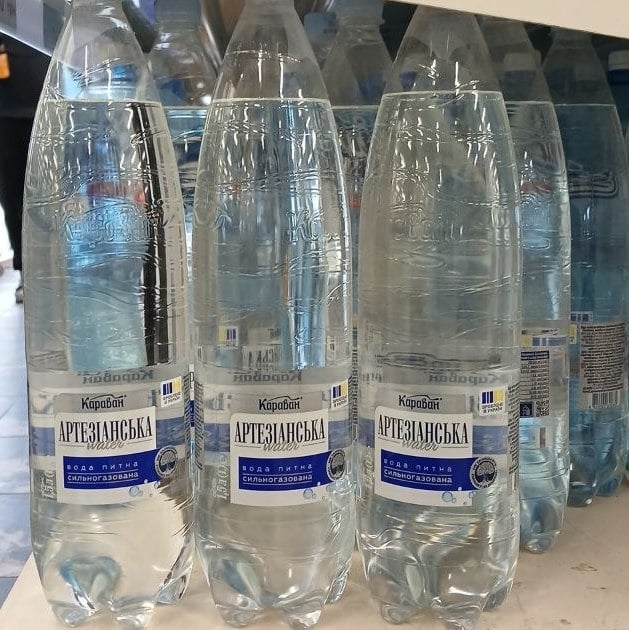 Караван Вода питна Артезіанська сильногаз (Спарта), 1.5л