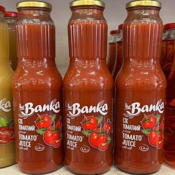 Сік томатний з сіллю (The Banka), 1л