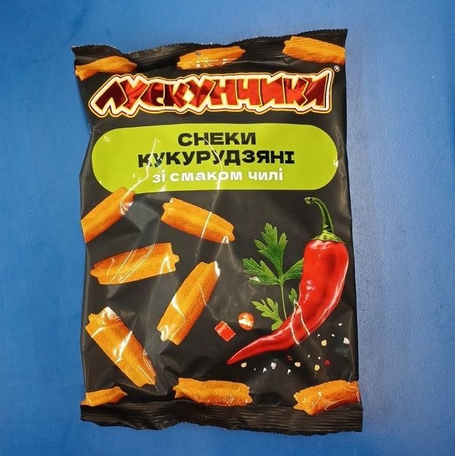 Лускунчики Снеки кукур. зі смак. Чилі (Уко Снек), 130г