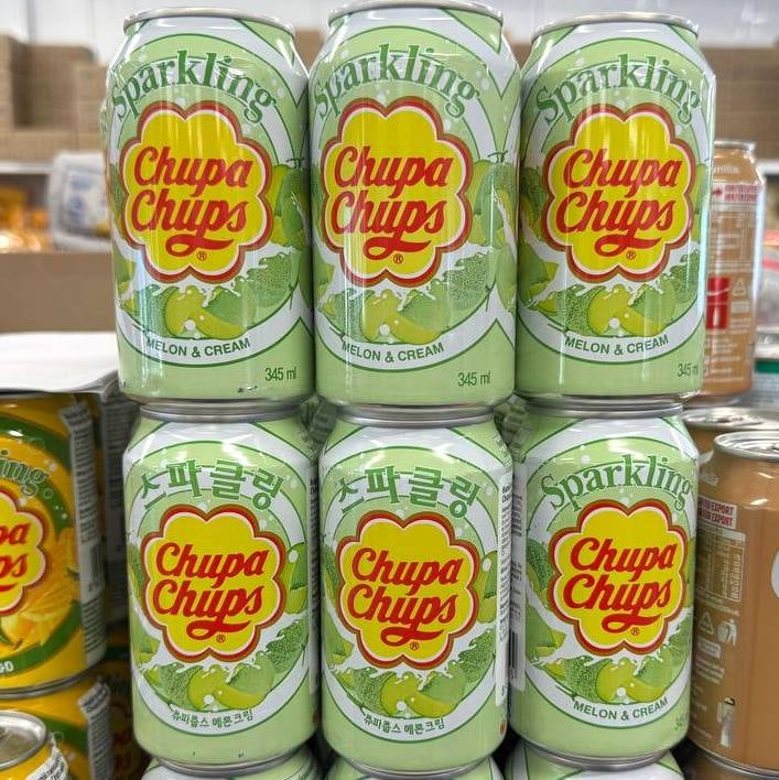 Напій Chupa-Chups диня-крем з/б (3434), 345мл