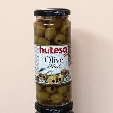 Оливки скло банка Hutesa (1234, 4444), 350/160