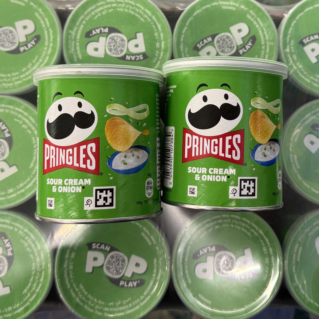Чіпси Pringles Mini Cream onion (вершкова цибуля), 40г