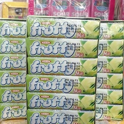 Жувальні цукерки FRUTTY MIDI яблуко (Панда,Смарті) 24шт