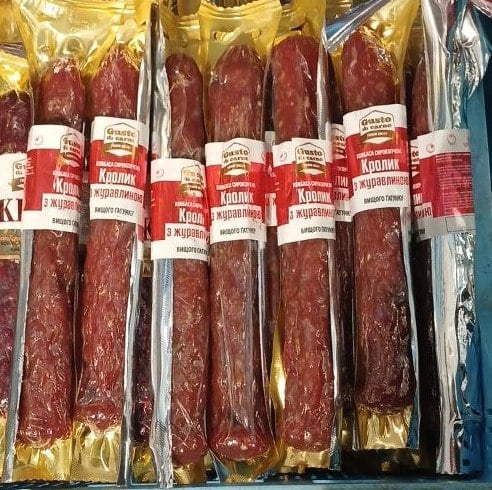 GUSTO di carne Кролик з Журавлиною с/к в/г (Логвіненко)