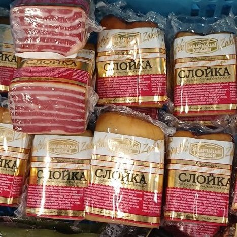 Закарпатські Ковбаси, продукт СЛОЙКА с/к в/с (Бєлян)