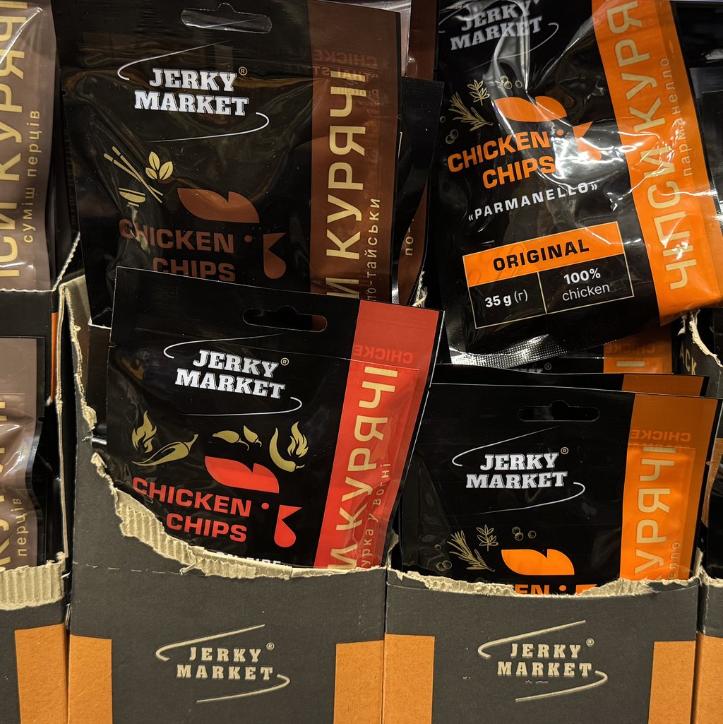 Чіпси курячі "Суміш перців" JERKY MARKET (Терьохіна) 35г