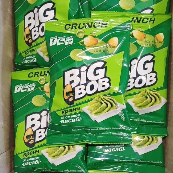 Арахіс смажений кранч Васабі TM BIG BOB (До Бочкового), 90г