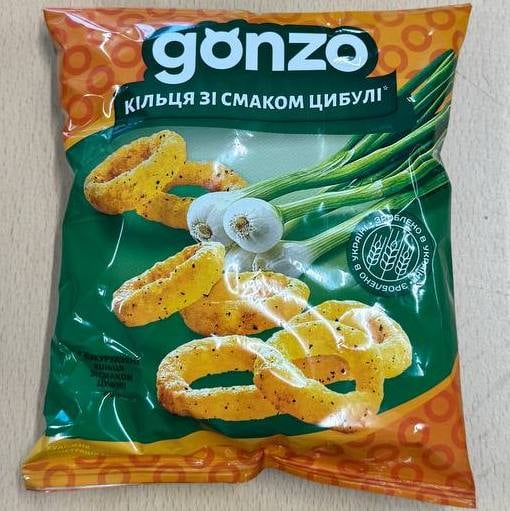 Кільця кукурудзяні, Цибуля, Gonzo, 40г