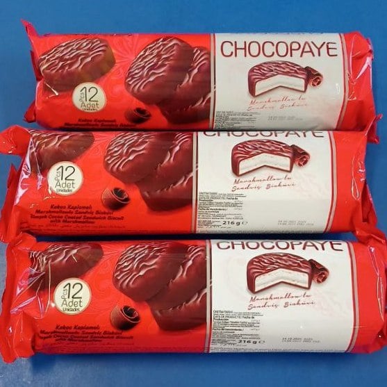 Печиво сендвич з маршмелоу CHOCO PAYE шоколадна глазур (Павловський), 216г