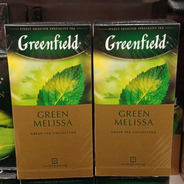 Greenfield Чай пакет зелен. GREEN MELISSA (Солодко), 25х1.5г