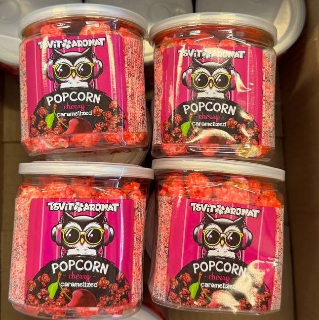Попкорн тубус "Вишня-Шоколад" PANDA, (Мега), 70г