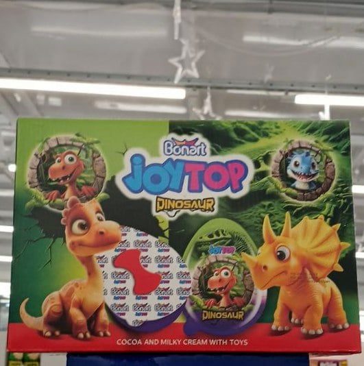 JOYTOP ЯЙЦЕ ДИНОЗАВР з іграшка сюрприз (ПАНДА) 20г 24х6