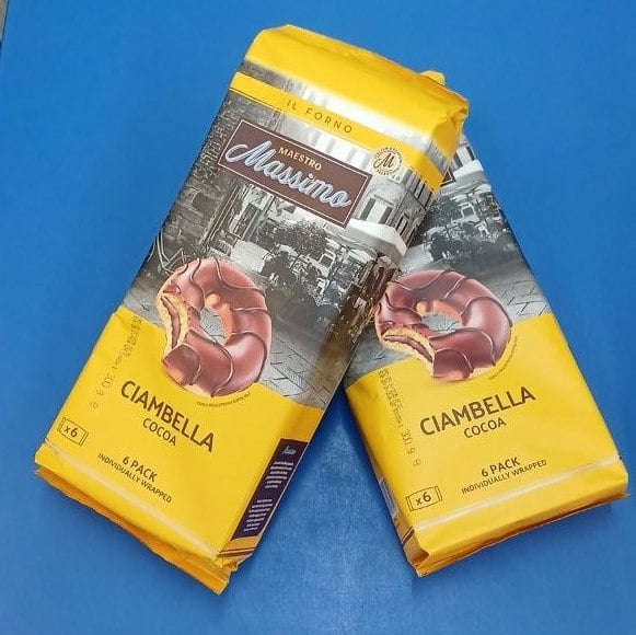 MAESTRO Massimo ТІСТЕЧКО з шоколадним кремом Сiambella cocoa (Маестро) 300г