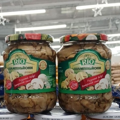 Rio Шампіньйони мариновані різані (Павловський) 690г