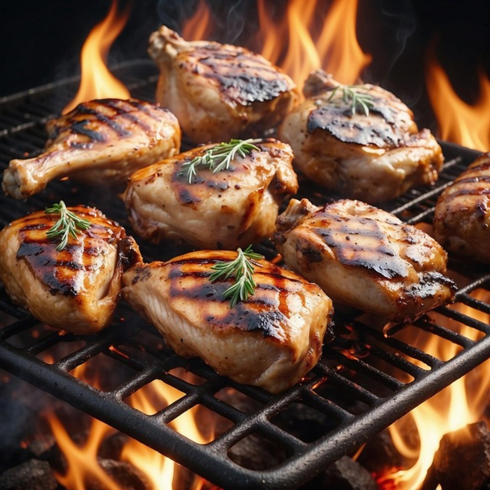 5 Piece Grilled Chicken Wings and Chips