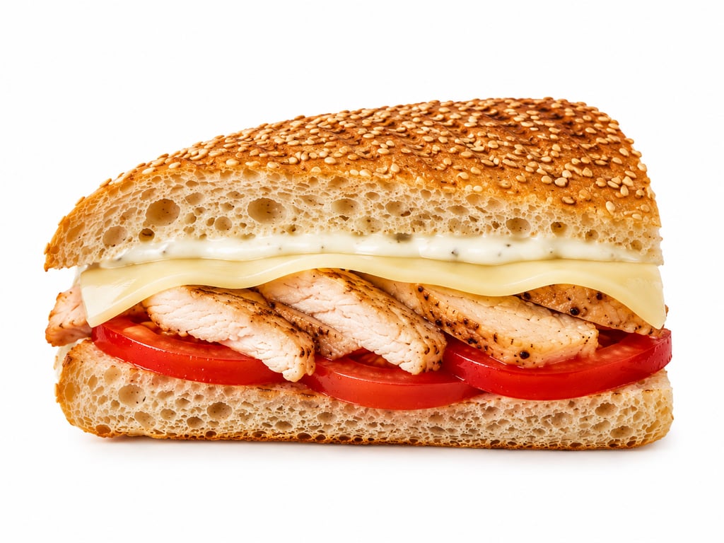 1/2 Panini #5 Tomato & Chicken 