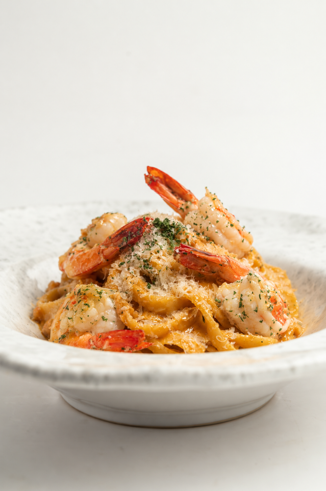 Pasta con Gamberi