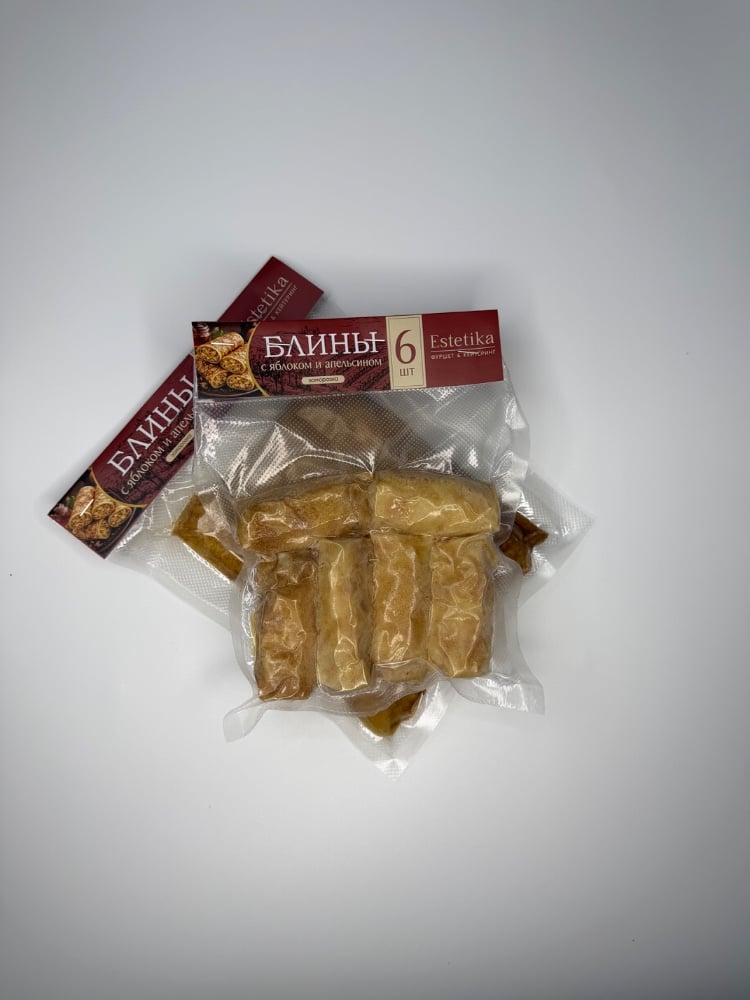 Блины  с яблоком и апельсином 6 шт 