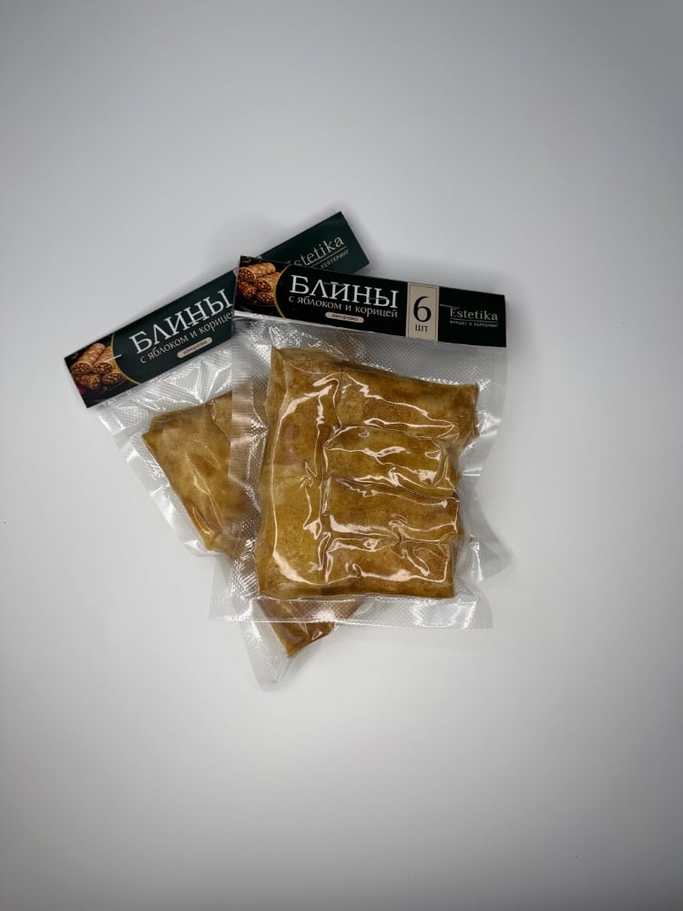 Блины  с яблоком и корица  6 шт 