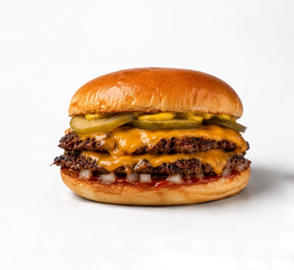 DOUBLE CHEESE smash burger