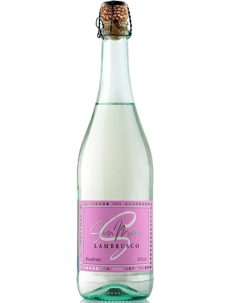 Вино ігристе San Mare Lambrusco dell'Emilia «Bianco» (н/с, біле) 50 мл