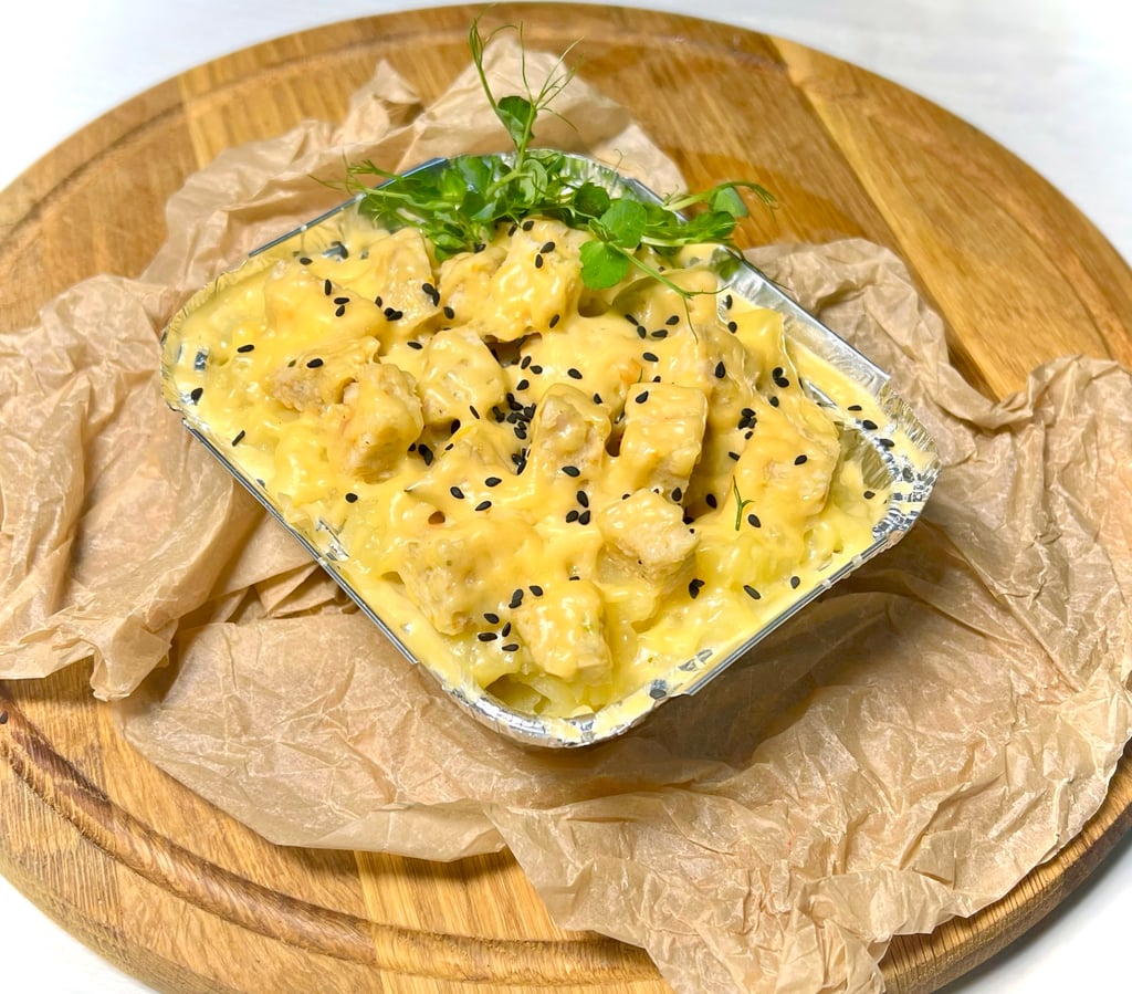 Спагеті з куркою