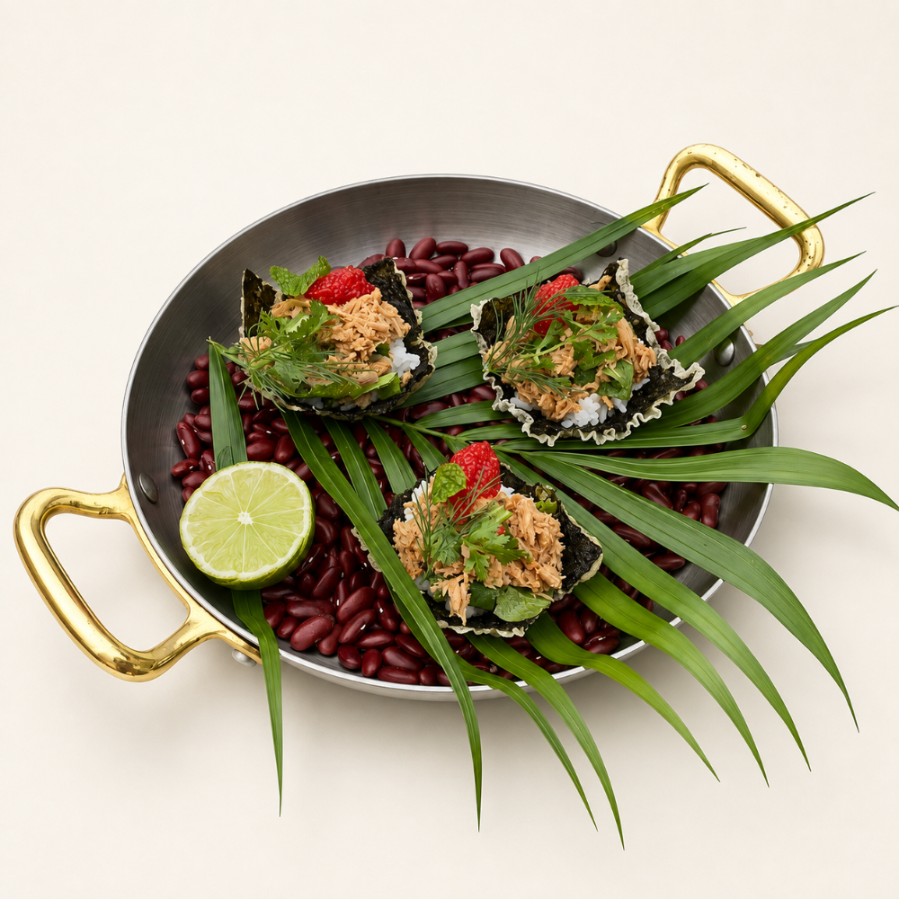 Spicy Tuna Laab Nori Crisps
