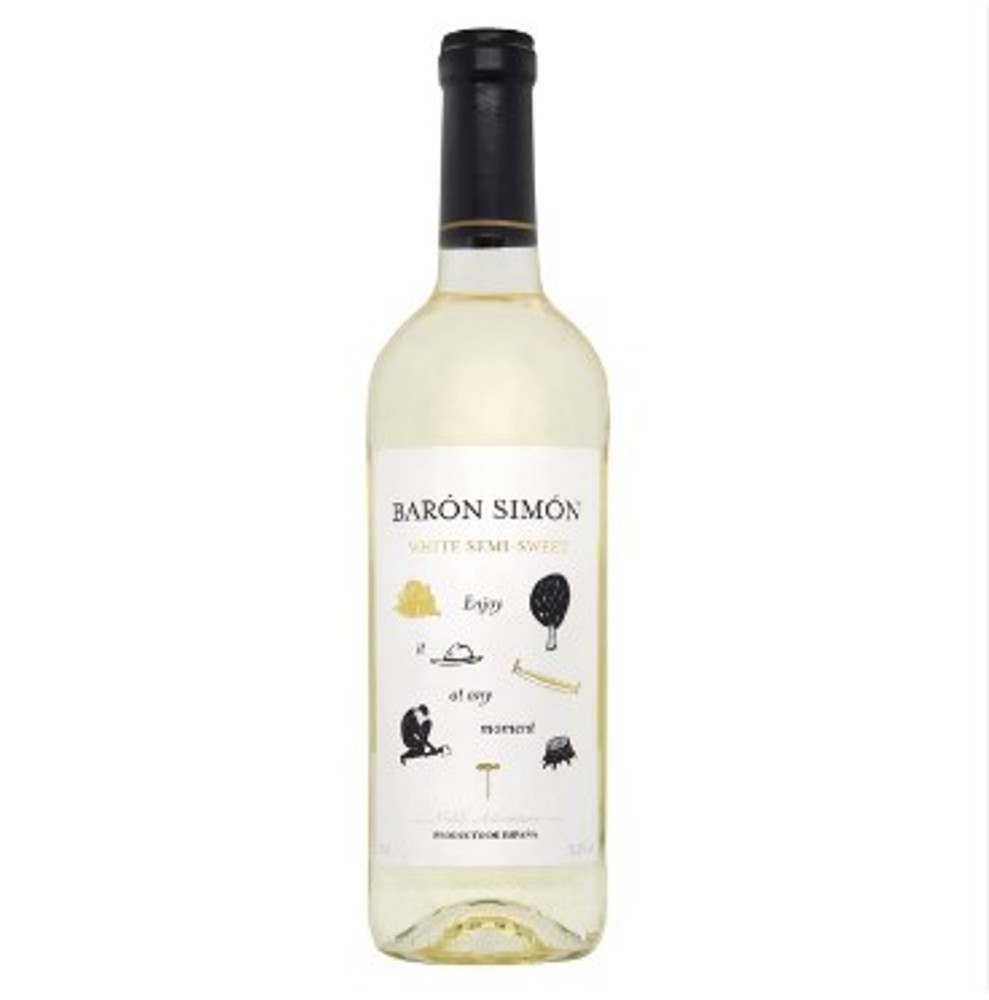 Вино Іспанія біл н/сол Baron Simon White Semi-Sweet 0,75 л
