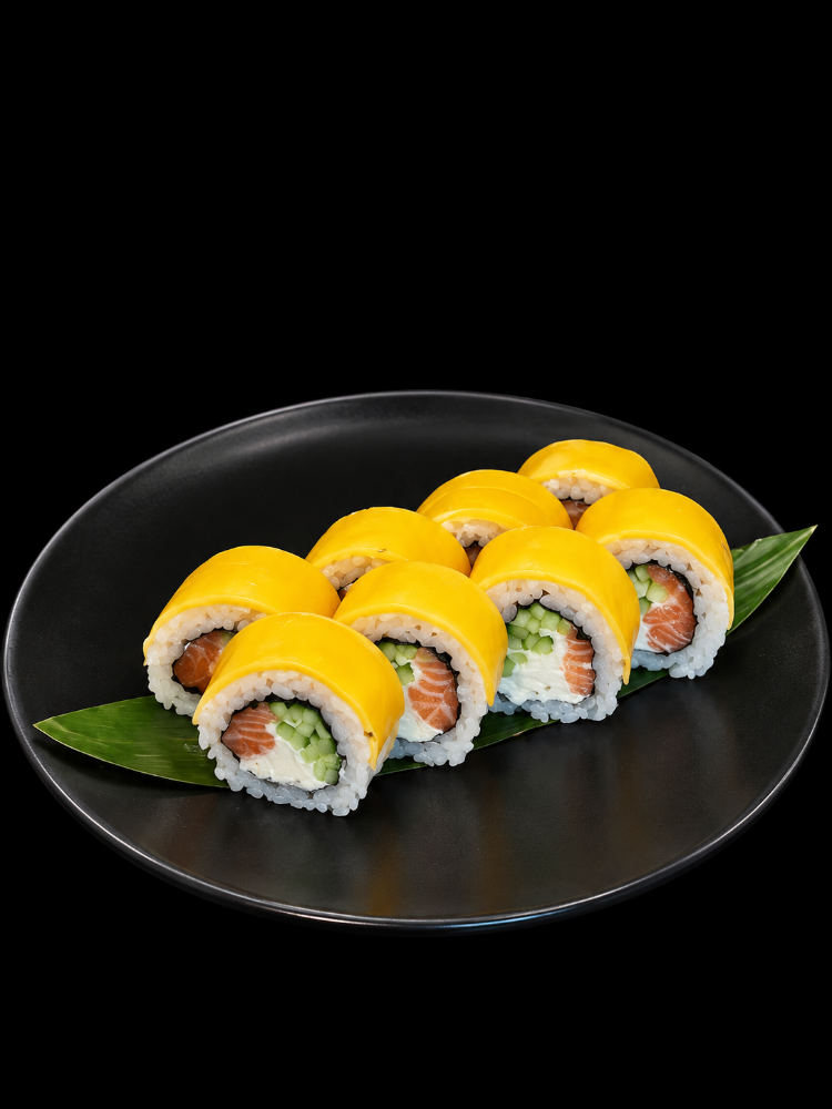 Рол чіз з лососем теріякі(Вага320g)