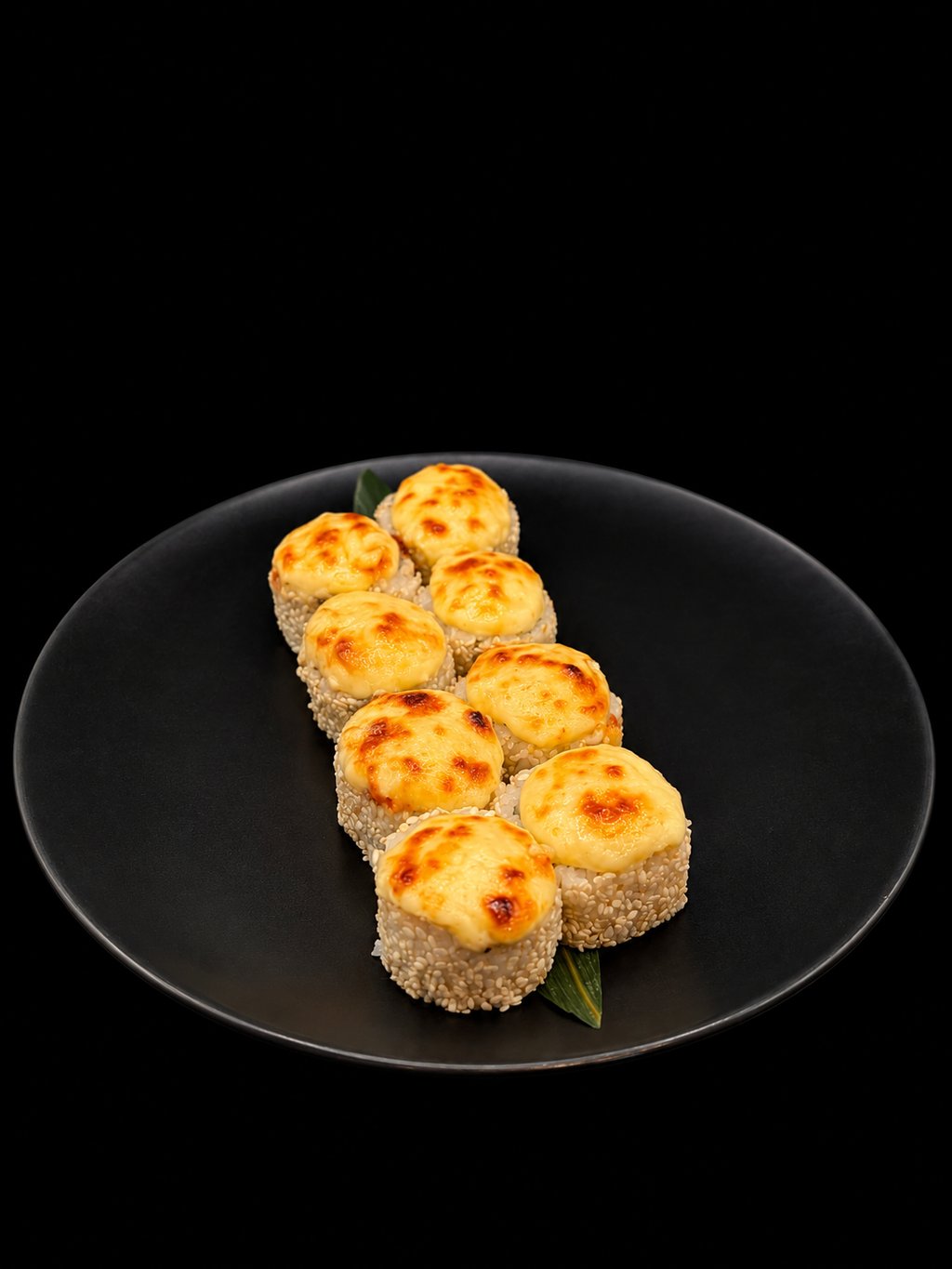 Запечений рол в кунжуті з лососем(Вага320g)