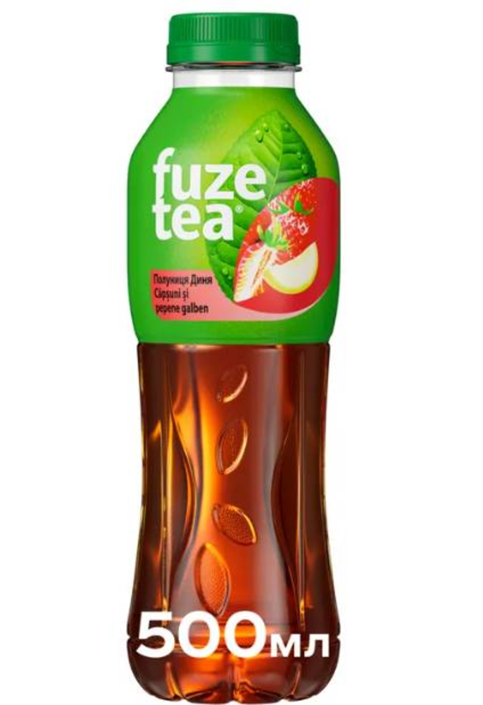 Холодний чай Fuze tea смак Полуниця-диня, 0,5л