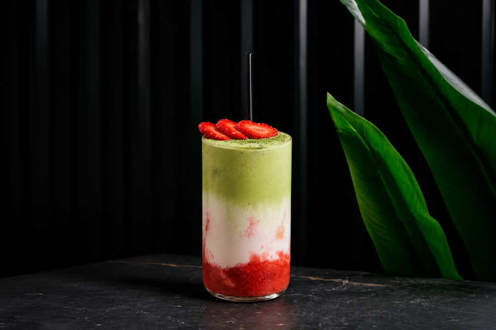 Strawberry Matcha Latte