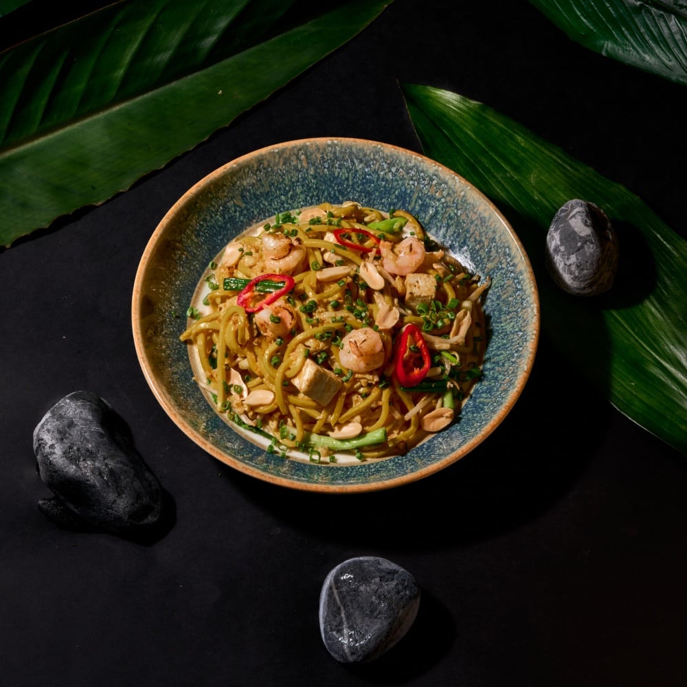 კვერცხის პად ტაი კრევეტით / Egg Pad Thai with Shrimp