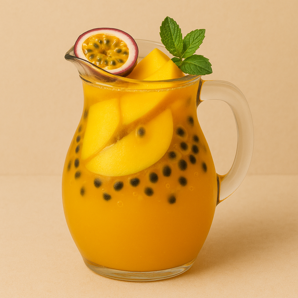 მანგოს და მარაკუიას ლიმონათი / Mango lemonade (Decanter)