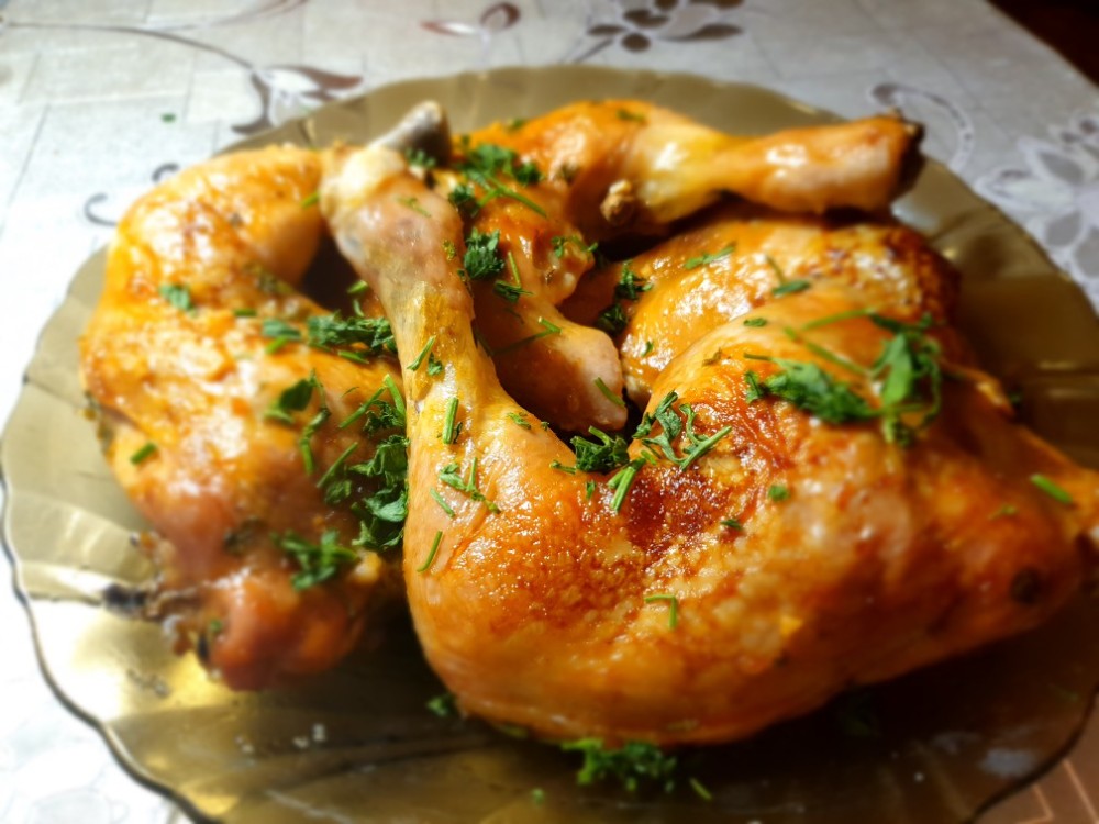 Окорочок жареный за 4 шт/ 4 fried chicken leg fried