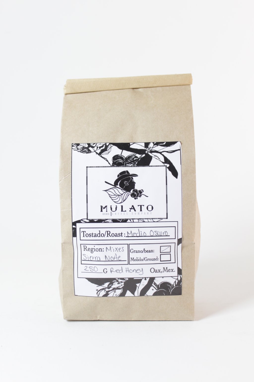 Cafe en grano 250g. Mulato