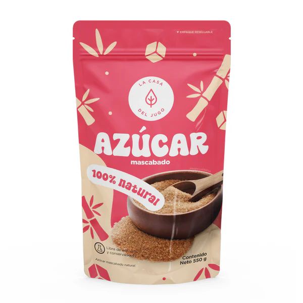Azucar Mascabado 550g La Casa Del Jugo