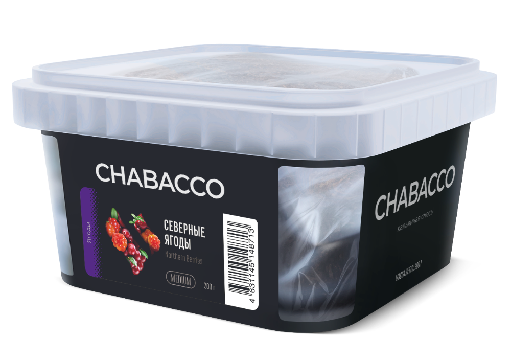 Бестабачная смесь Chabacco 200 гр Северные ягоды