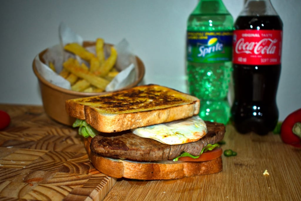 STEAK EGG BURGER