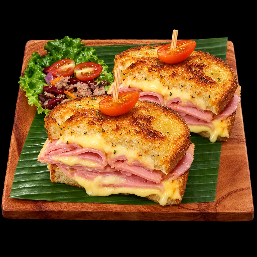 Ham & Cheese Sandwich on Grilled Sourdough