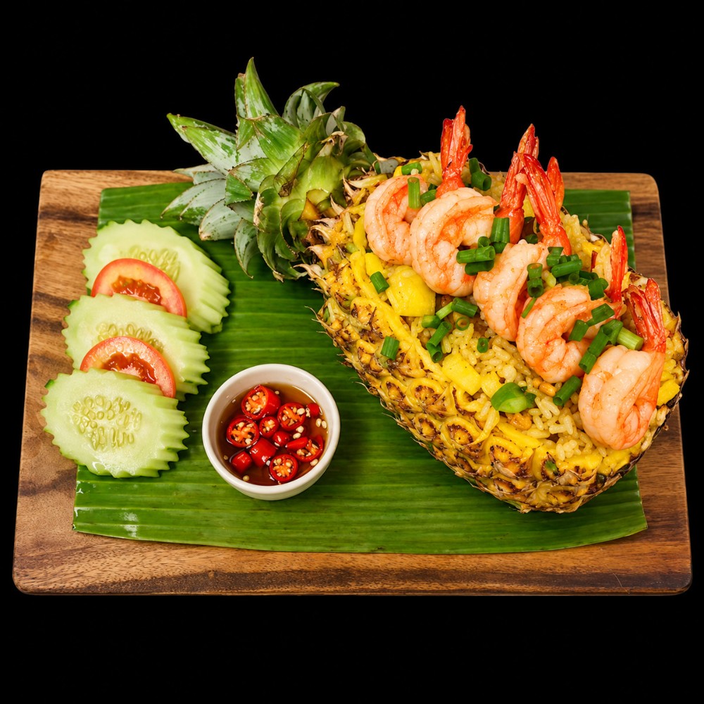 Pineapple Fried Rice w/ Phuket Prawns