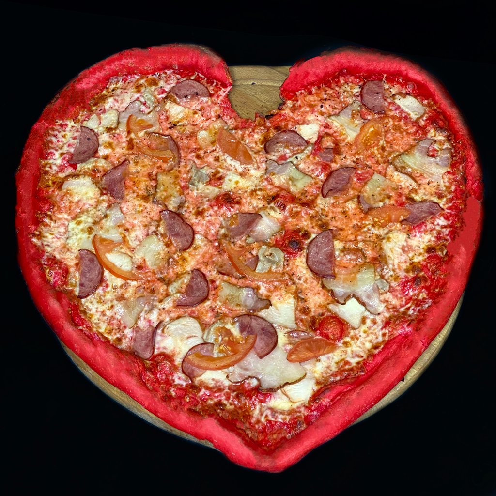 Пицца сердце 4 мяса 40см