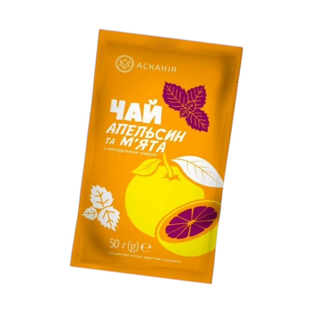 Чай АСКАНІЯ концентрат - Апельсин-м'ята 50г