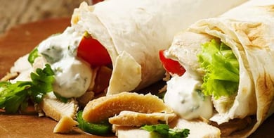 Шаурма з куркою, та сиром "філадельфія"